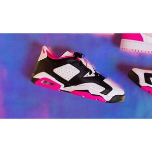 New Nike Air Jordan 6 Retro Low (GS) Girls 7 7Y Sneaker Shoes Fierce Pink